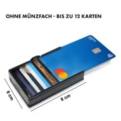 ZNAP Slim Wallet 12 Karten Münzfach 8 X 1,8 X 6 Cm (BxHxT) RFID-Schutz -Optimal Küchengeräte Geschäft 10038762 de 0007 logo
