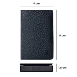 ZNAP Slim Wallet 12 Karten Münzfach 8 X 1,8 X 6 Cm (BxHxT) RFID-Schutz -Optimal Küchengeräte Geschäft 10038762 yy 0008 dimensions