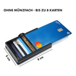 ZNAP Slim Wallet 8 Karten Münzfach 8 X 1,5 X 6 Cm (BxHxT) RFID-Schutz -Optimal Küchengeräte Geschäft 10038792 de 0007 logo