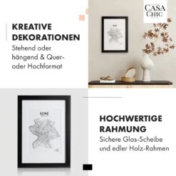 Brighton Bilderrahmen Glasscheibe DIN A4 Mit Passepartout Echtholz -Optimal Küchengeräte Geschäft 10039295 de 0003 usp