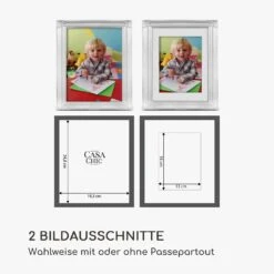 Regent Bilderrahmen Rechteckig 25 X 20 Cm Fotos Passepartout Glas Rokoko -Optimal Küchengeräte Geschäft 10039345 de 0006 logo