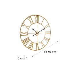 Queensway 60 Wanduhr Metallrahmen Geräuschlos Ø 60 Cm -Optimal Küchengeräte Geschäft 10039371 yy 0007 logo