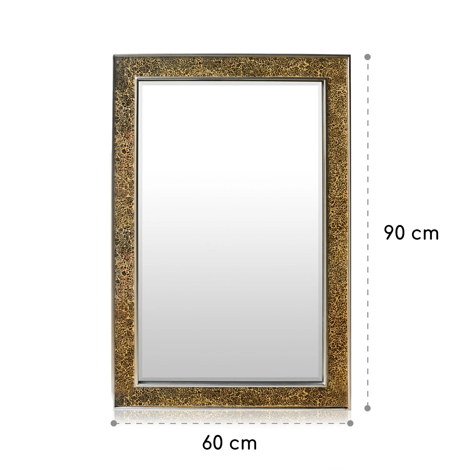 Watford Wandspiegel 90 X 60 Cm Echtholz Glasfliesen Mit Mosaikeffekt 9 Watford Wandspiegel 90 X 60 Cm Echtholz Glasfliesen Mit Mosaikeffekt – Bild 7