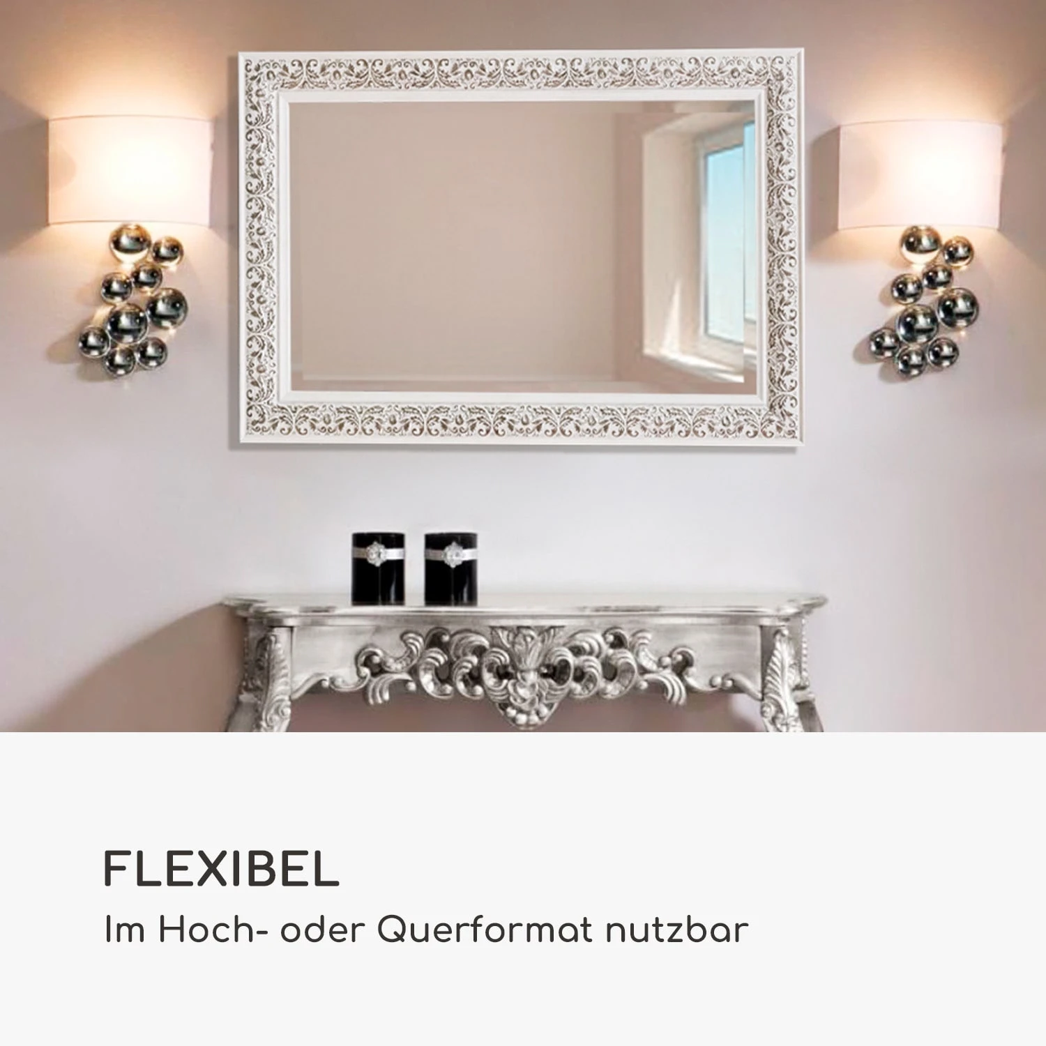 Stratford Wandspiegel Holzrahmen Rechteckig 90 X 60 Cm Vintage 4 Stratford Wandspiegel Holzrahmen Rechteckig 90 X 60 Cm Vintage – Bild 2