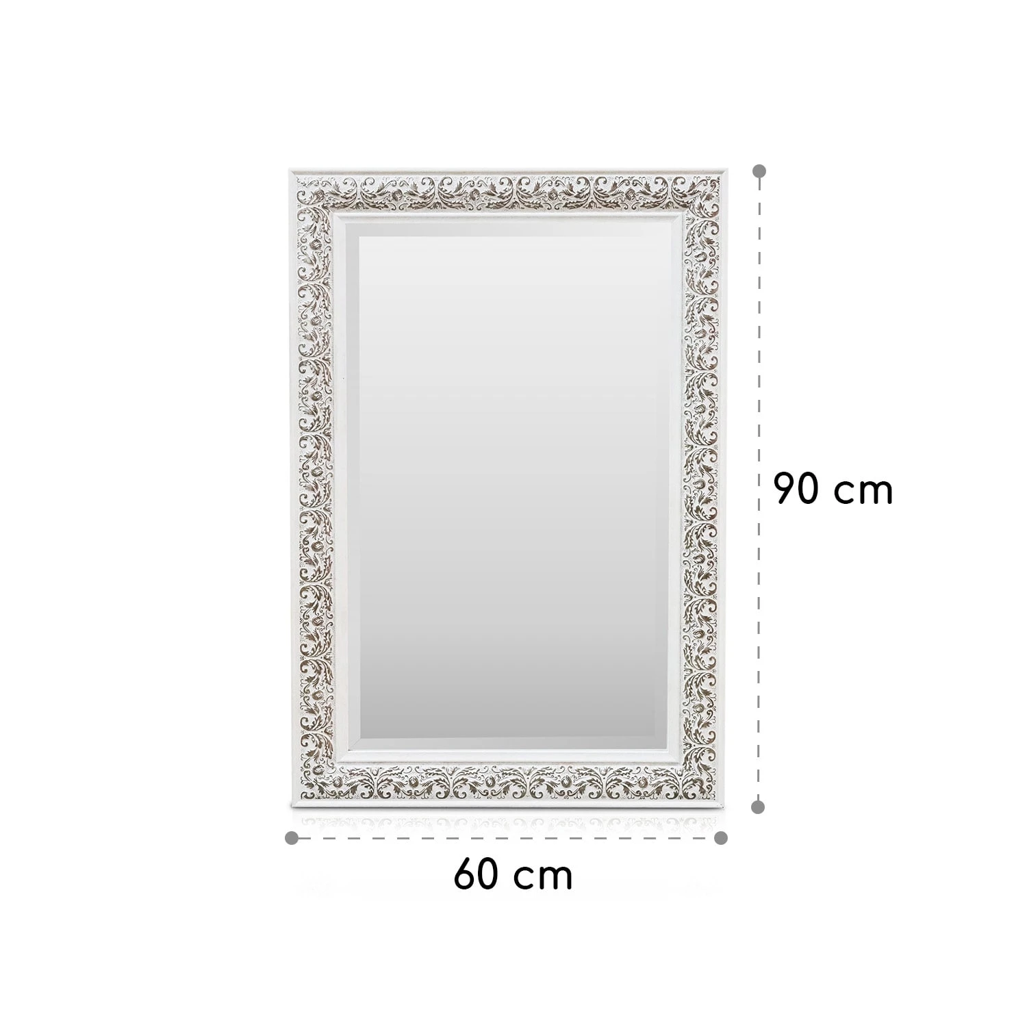 Stratford Wandspiegel Holzrahmen Rechteckig 90 X 60 Cm Vintage 9 Stratford Wandspiegel Holzrahmen Rechteckig 90 X 60 Cm Vintage – Bild 7