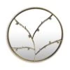Berkeley Wandspiegel Metallrahmen Rund  Ø 80 Cm Zweig-Design -Optimal Küchengeräte Geschäft 10039502 yy 0001 titel