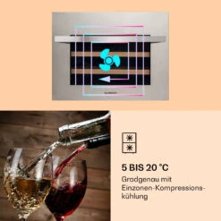 Vinsider 24 Built-In Uno Weinkühlschrank Einbaugerät 1 Zone 24 Flaschen Edelstahl -Optimal Küchengeräte Geschäft 10039913 de 0003 logo