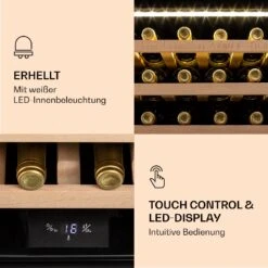 Vinsider 24 Built-In Uno Weinkühlschrank Einbaugerät 1 Zone 24 Flaschen Edelstahl -Optimal Küchengeräte Geschäft 10039913 de 0005 logo