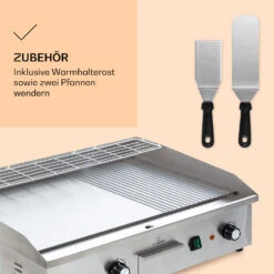 Grillmeile 4400 Elektrogrill Plancha 2x2200W Grillplatte Edelstahl -Optimal Küchengeräte Geschäft 10039915 de 0006 logo