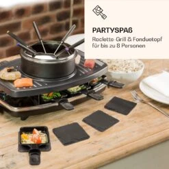 Entrecote 2-in-1 Raclette-Grill & Fondue Naturstein 1100W 8 Personen -Optimal Küchengeräte Geschäft 10039922 de 0002 logo