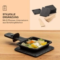 Entrecote 2-in-1 Raclette-Grill & Fondue Naturstein 1100W 8 Personen -Optimal Küchengeräte Geschäft 10039922 de 0006 logo