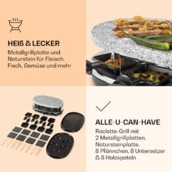 All-U-Can-Grill Raclette Raclette-Grill 4-in-1 Zubehör Für 8 Personen -Optimal Küchengeräte Geschäft 10039923 de 0005 logo