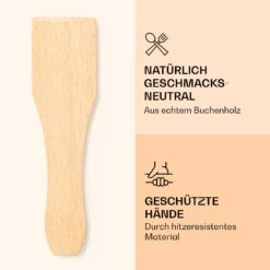 Raclette Spatulas Holzspatel Pfannenwender Zubehör 8 Stück Für Raclette-Pfännchen -Optimal Küchengeräte Geschäft 10039924 de 0003 logo