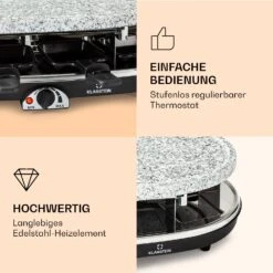 Steaklette Raclette Raclette-Grill Mit Zubehör Für 8 Personen -Optimal Küchengeräte Geschäft 10039925 de 0003 logo