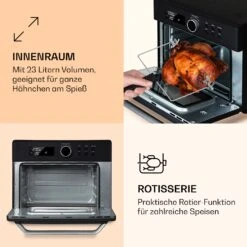 Prime Air Heißluftfritteuse 1500W 23l Timer 8 Programme 13 Prime Air Heißluftfritteuse 1500W 23l Timer 8 Programme -Optimal Küchengeräte Geschäft 10040025 de 0005 logo