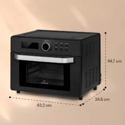 Prime Air Heißluftfritteuse 1500W 23l Timer 8 Programme 15 Prime Air Heißluftfritteuse 1500W 23l Timer 8 Programme -Optimal Küchengeräte Geschäft 10040025 yy 0007 dimensions