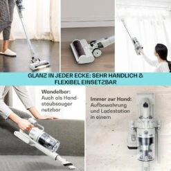 LARMA Staubsauger Kabellos Beutellos Akku 45 Min Laufzeit Max. LED -Optimal Küchengeräte Geschäft 10040033 de 0005 logo