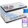 Dolce Bacio Smart Eiscremebereiter Yogurtmaker Kompressor 2 Liter WiFi Touch Edelstahl -Optimal Küchengeräte Geschäft 10040048 yy 0001 mainfallback