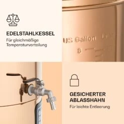 Mundschenk Maischekessel, Bierbrauanlage, 2500 W, 30 L, 9 Programme -Optimal Küchengeräte Geschäft 10040144 de 0005 logo