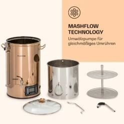 Mundschenk Maischekessel, Bierbrauanlage, 2500 W, 30 L, 9 Programme -Optimal Küchengeräte Geschäft 10040144 de 0006 logo