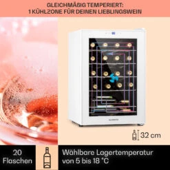 Shiraz 20 Uno Weinkühlschrank 53l 20Fl Touch-Bedienfeld 5-18°C -Optimal Küchengeräte Geschäft 10040216 de 0003 usp