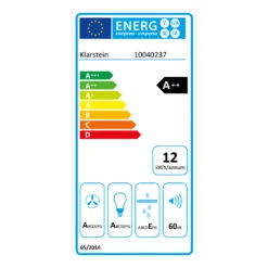 Aurora 90 Smart Dunstabzugshaube 550 M³/h 90cm Kopffrei Ambiente-Licht EEC A++ -Optimal Küchengeräte Geschäft 10040237 energy label
