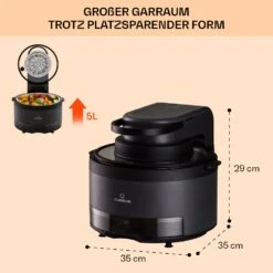 Vendure Heißluftfritteuse Mit Dampffunktion 1250W 5 Liter 6 Programme 15 Vendure Heißluftfritteuse Mit Dampffunktion 1250W 5 Liter 6 Programme -Optimal Küchengeräte Geschäft 10040278 de 0007 usp