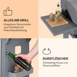 Lucifer 3 Gasgrill 3 X 3,6 KW Brenner 60x45cm Grill Edelstahl Mobil -Optimal Küchengeräte Geschäft 10040280 de 0005 logo