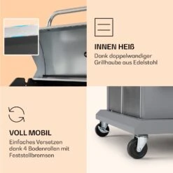 Lucifer 4 Gasgrill 4 X 3,6 KW Brenner 69x45cm Grill Edelstahl Mobil -Optimal Küchengeräte Geschäft 10040281 de 0006 logo