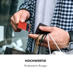 ZNAP Airtag Wallet 8 Karten Münzfach 9x1,5x6 Cm (BxHxT) RFID-Schutz -Optimal Küchengeräte Geschäft 10040310 de 0006 logo