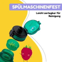 Schmatzfatz Trinkflasche Sportflasche 500 Ml 24 Cm Tritan -Optimal Küchengeräte Geschäft 10040335 de 0004 usp