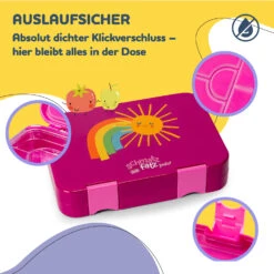Junior Lunchbox 6 Fächer 21,3 X 15 X 4,5 Cm (BxHxT) BPA-frei -Optimal Küchengeräte Geschäft 10040338 de 0003 usp