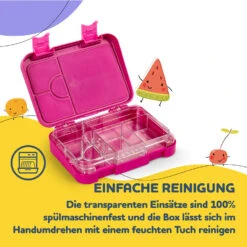 Junior Lunchbox 6 Fächer 21,3 X 15 X 4,5 Cm (BxHxT) BPA-frei -Optimal Küchengeräte Geschäft 10040338 de 0005 usp