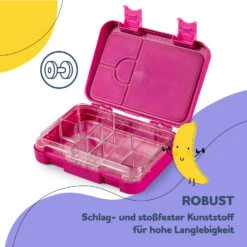 Junior Lunchbox 6 Fächer 21,3 X 15 X 4,5 Cm (BxHxT) BPA-frei -Optimal Küchengeräte Geschäft 10040338 de 0006 usp