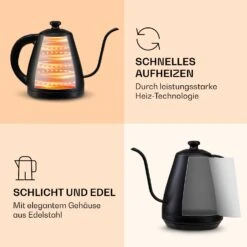 Garcon Wasserkocher 1L 2000W Warmhaltefunktion Schwanenhals Edelstahl 12 Garcon Wasserkocher 1L 2000W Warmhaltefunktion Schwanenhals Edelstahl -Optimal Küchengeräte Geschäft 10040347 de 0004 logo