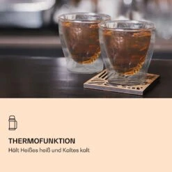 DUOS Doppelwandiges Thermoglas 200 Ml Borosilikatglas Handgemacht -Optimal Küchengeräte Geschäft 10040379 de 0004 logo