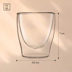 DUOS Doppelwandiges Glas 80 Ml Thermofunktion Inkl. Edelstahl-Löffel -Optimal Küchengeräte Geschäft 10040392 yy 0007 logo