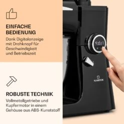 Renata Rossa Küchenmaschine 3-in-1 2000W 2,7PS 5Ltr Edelstahl BPA-frei 12 Renata Rossa Küchenmaschine 3-in-1 2000W 2,7PS 5Ltr Edelstahl BPA-frei -Optimal Küchengeräte Geschäft 10040500 de 0003 logo
