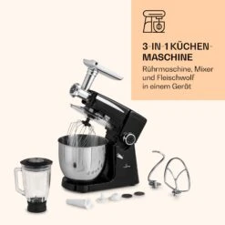 Renata Rossa Küchenmaschine 3-in-1 2000W 2,7PS 5Ltr Edelstahl BPA-frei 16 Renata Rossa Küchenmaschine 3-in-1 2000W 2,7PS 5Ltr Edelstahl BPA-frei -Optimal Küchengeräte Geschäft 10040500 de 0007 logo