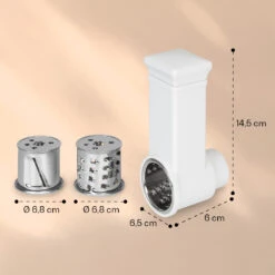 Renata Salat-Reibeaufsatz Zubehör Grob, Mittel, Fein 9 Renata Salat-Reibeaufsatz Zubehör Grob, Mittel, Fein -Optimal Küchengeräte Geschäft 10040501 yy 0004 dimensions
