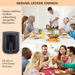 Crisp-Pro Heißluftfritteuse Air Fryer 1400W 3,5 Ltr 8 Programme Timer -Optimal Küchengeräte Geschäft 10040701 de 0005 logo
