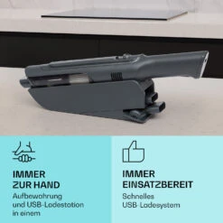 LARMA Akku-Handstaubsauger Kabellos Beutellos Akkubetrieben 32 Min Laufzeit Max. -Optimal Küchengeräte Geschäft 10041135 de 0004 usp