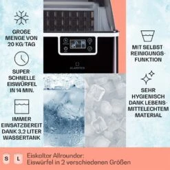 Chios Eiswürfelmaschine 20 Kg/24 H Auto-Clean 3,2-Liter Wassertank -Optimal Küchengeräte Geschäft 10041144 de 0002 logo