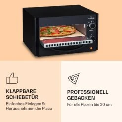Arezzo Pizza-Ofen Herausnehmbarer Pizza-Stein Stahlgehäuse 1770 W 160 - 400 °C -Optimal Küchengeräte Geschäft 10041186 de 0004 logo