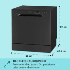 Amazonia 8 Geschirrspülmaschine 1620 Watt Für 8 Maßgedecke 49 DB Aquastop 13 Amazonia 8 Geschirrspülmaschine 1620 Watt Für 8 Maßgedecke 49 DB Aquastop -Optimal Küchengeräte Geschäft 10041204 de 0005 usp