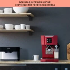 BellaVita Kaffeemaschine 3-in-1 1450 W 20 Bar Milchschäumer 12 BellaVita Kaffeemaschine 3-in-1 1450 W 20 Bar Milchschäumer -Optimal Küchengeräte Geschäft 10041240 de 0004 usp