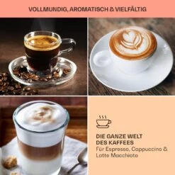 BellaVita Kaffeemaschine 3-in-1 1450 W 20 Bar Milchschäumer 15 BellaVita Kaffeemaschine 3-in-1 1450 W 20 Bar Milchschäumer -Optimal Küchengeräte Geschäft 10041240 de 0007 usp