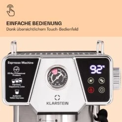Libeica Espressomaschine 19 Bar Ca. 10 Tassen 1,8 Liter Milchschaum -Optimal Küchengeräte Geschäft 10041253 de 0003 logo