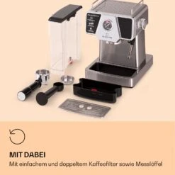 Libeica Espressomaschine 19 Bar Ca. 10 Tassen 1,8 Liter Milchschaum -Optimal Küchengeräte Geschäft 10041253 de 0007 logo