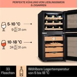 El Dorado 89 Humidor & Weinkühlschrank Touch 89L LED -Optimal Küchengeräte Geschäft 10041276 de 0004 logo